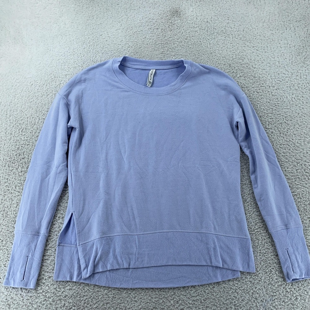 Athleta Sweatshirt Womens Small Lavender Coaster Luxe‎ Long Sleeve Thumbholes
